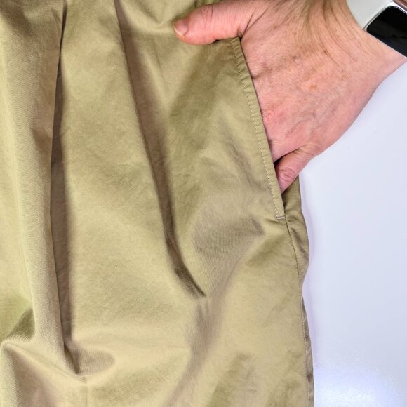 Vintage Normandy & Monroe Size 38R Tan Pleat-Front Pants Loro Piana Fabric - Picture 10 of 15